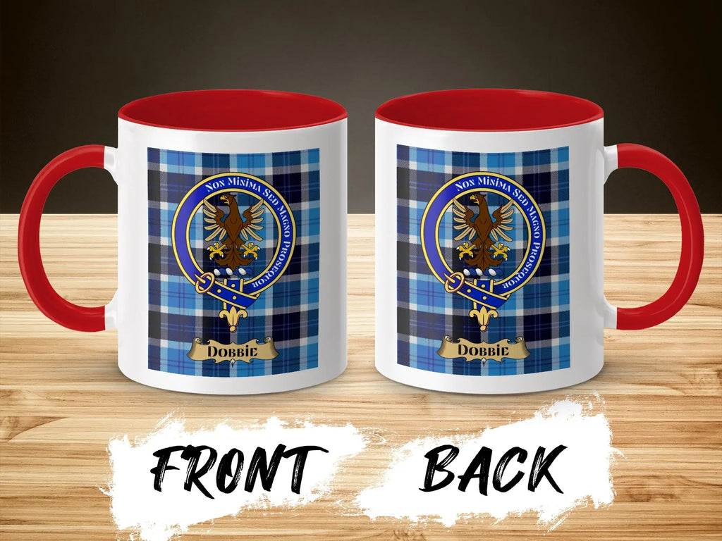 Dobbie Family Crest Eagle Design Coffee Mug