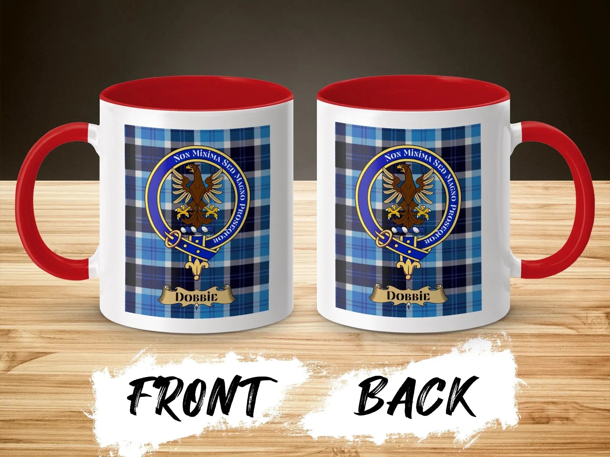 Dobbie Family Crest Eagle Design Coffee Mug