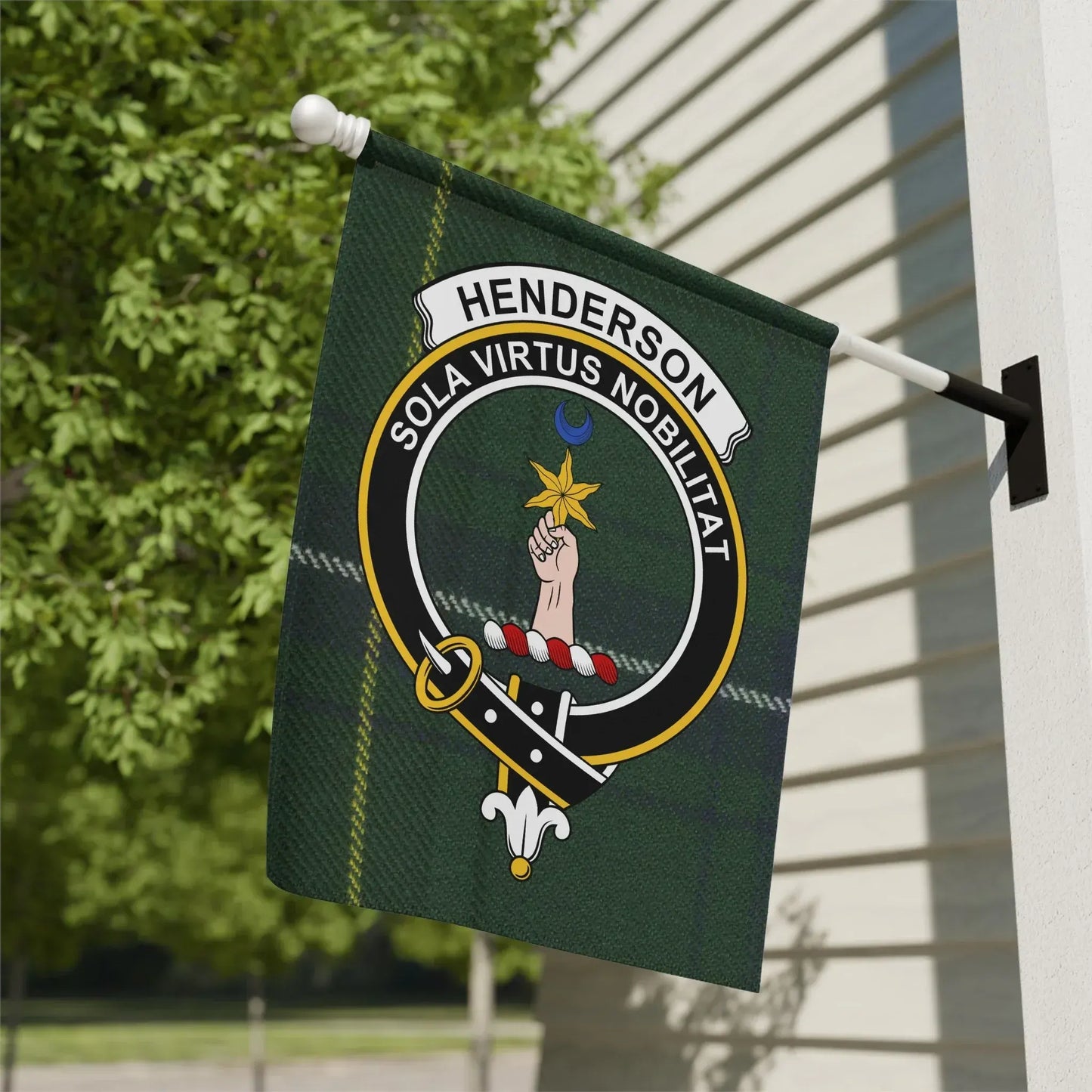 Henderson Sola Virtus Nobilitat Decorative Flag product