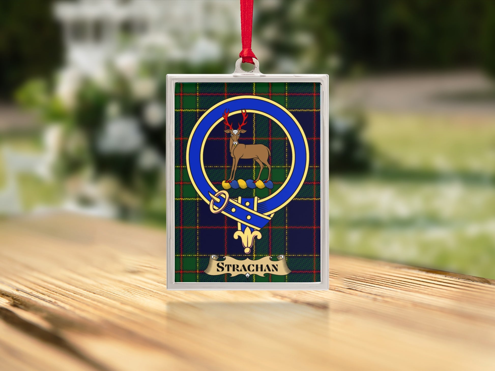 Strachan Tartan Deer Emblem Plaque Decorative product