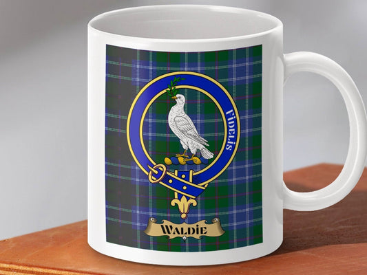 Waldie Family Crest Tartan Plaid Ceramic Mug product