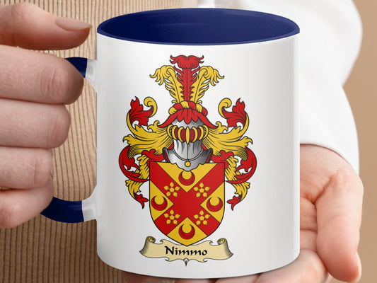 Scottish Clan Surname Nimmo Coat of Arms Mug - Living Stone Gifts