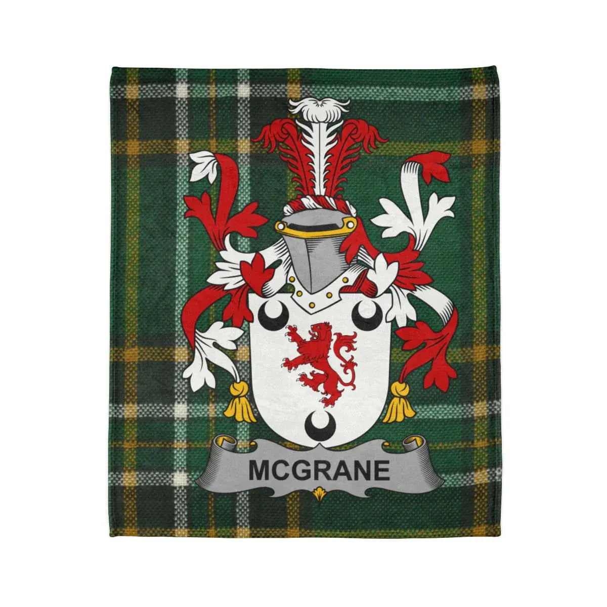 McGrane Family Crest Plaid Pattern Blanket product