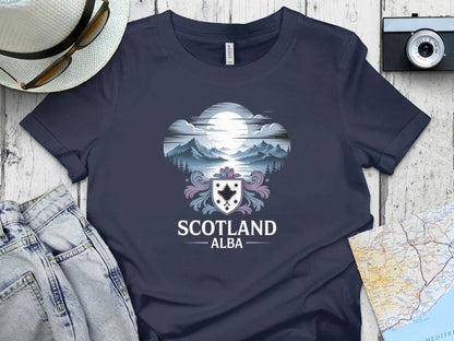 Scotland Alba Crest Dark Blue Graphic T-shirt product