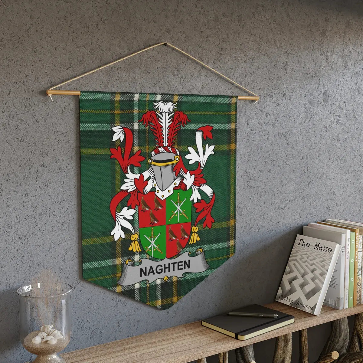 Custom Family Crest Banner Personalized Wall Art product
