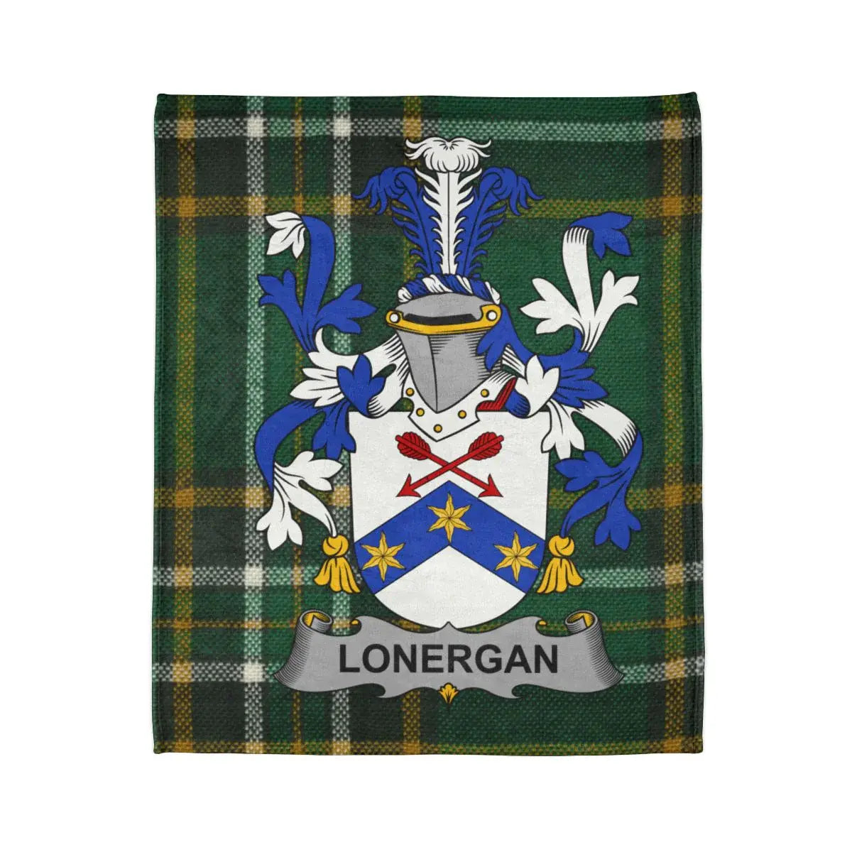 Lonergan Family Crest Plaid Blanket product