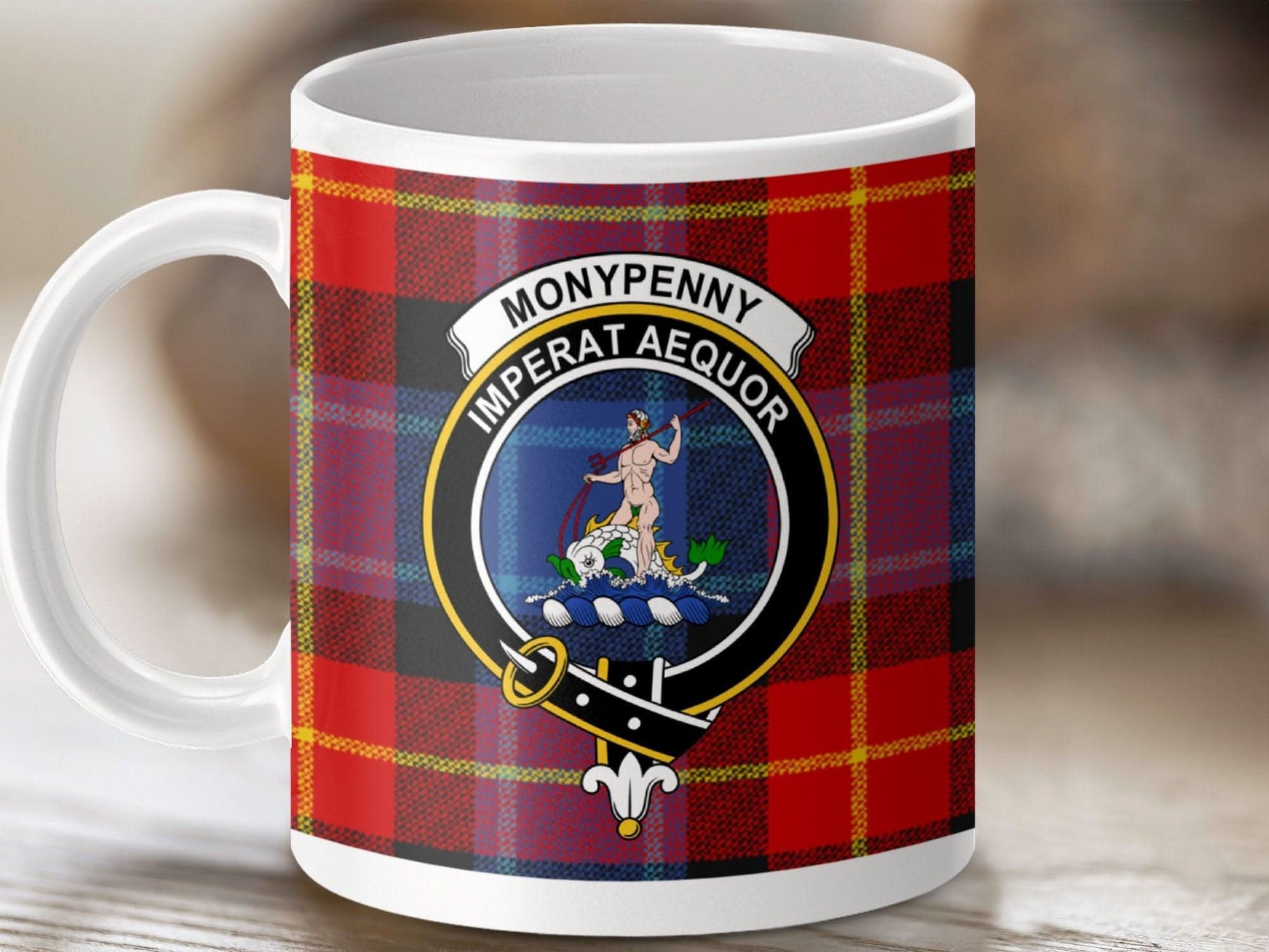 Moneypenny Imperat Aequor Plaid Design Mug product