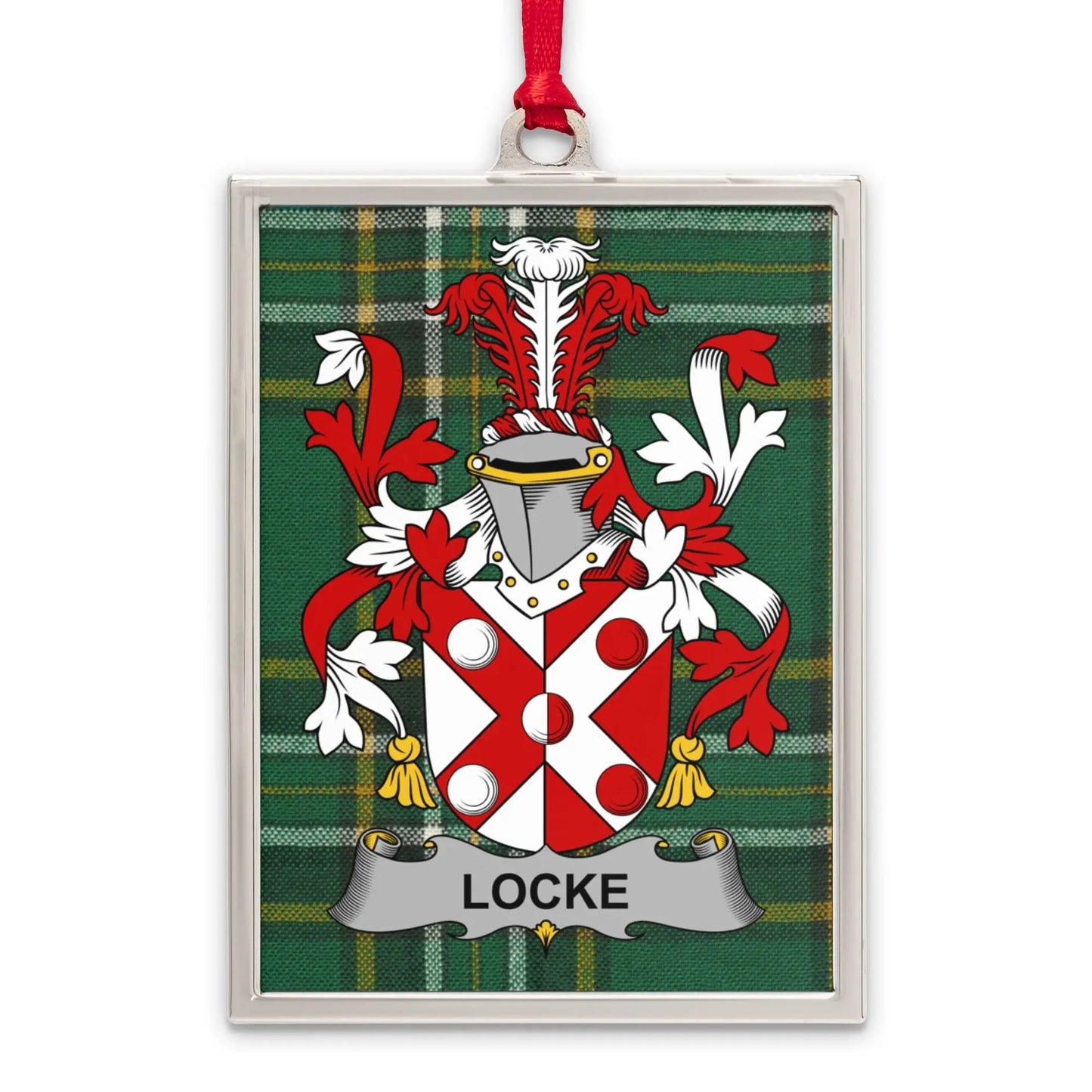 Detailed Family Crest Plaque with Locke Coat of Arms product