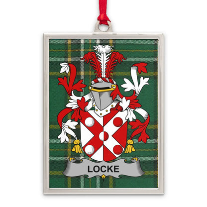 Detailed Family Crest Plaque with Locke Coat of Arms product