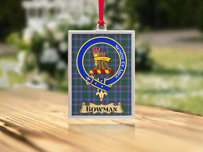 Bowman Family Crest Plaid Pattern Decoration product