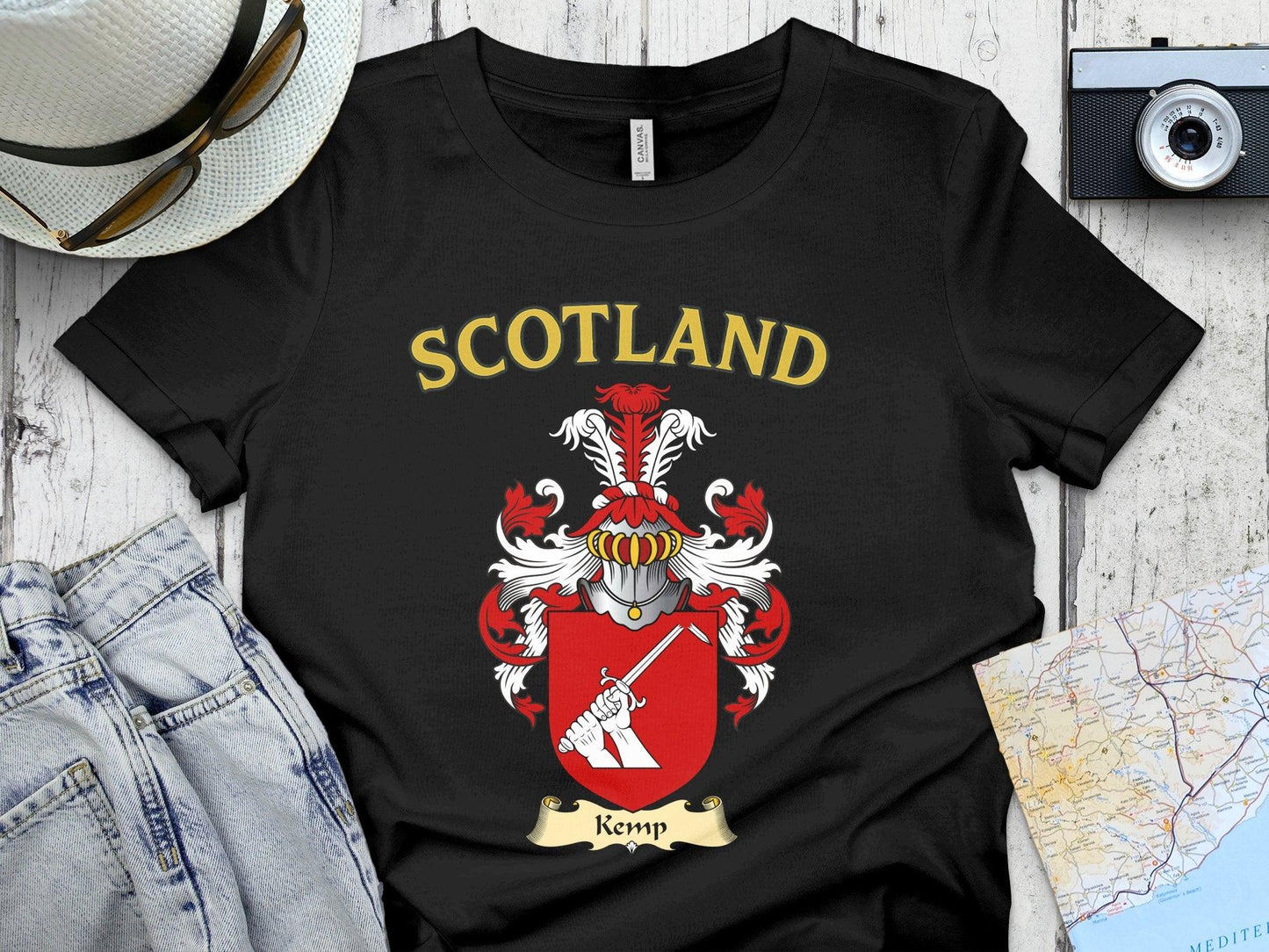 Kemp Clan Family Crest Scotland T-Shirts - Celtic Ancestry Gifts