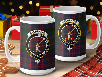 Macbrayne Clan Crest Fortis Ceu Leo Fid US Scottish Mug - Living Stone Gifts