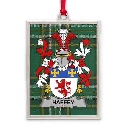 Haffey Tartan Ornament with Family Crest product