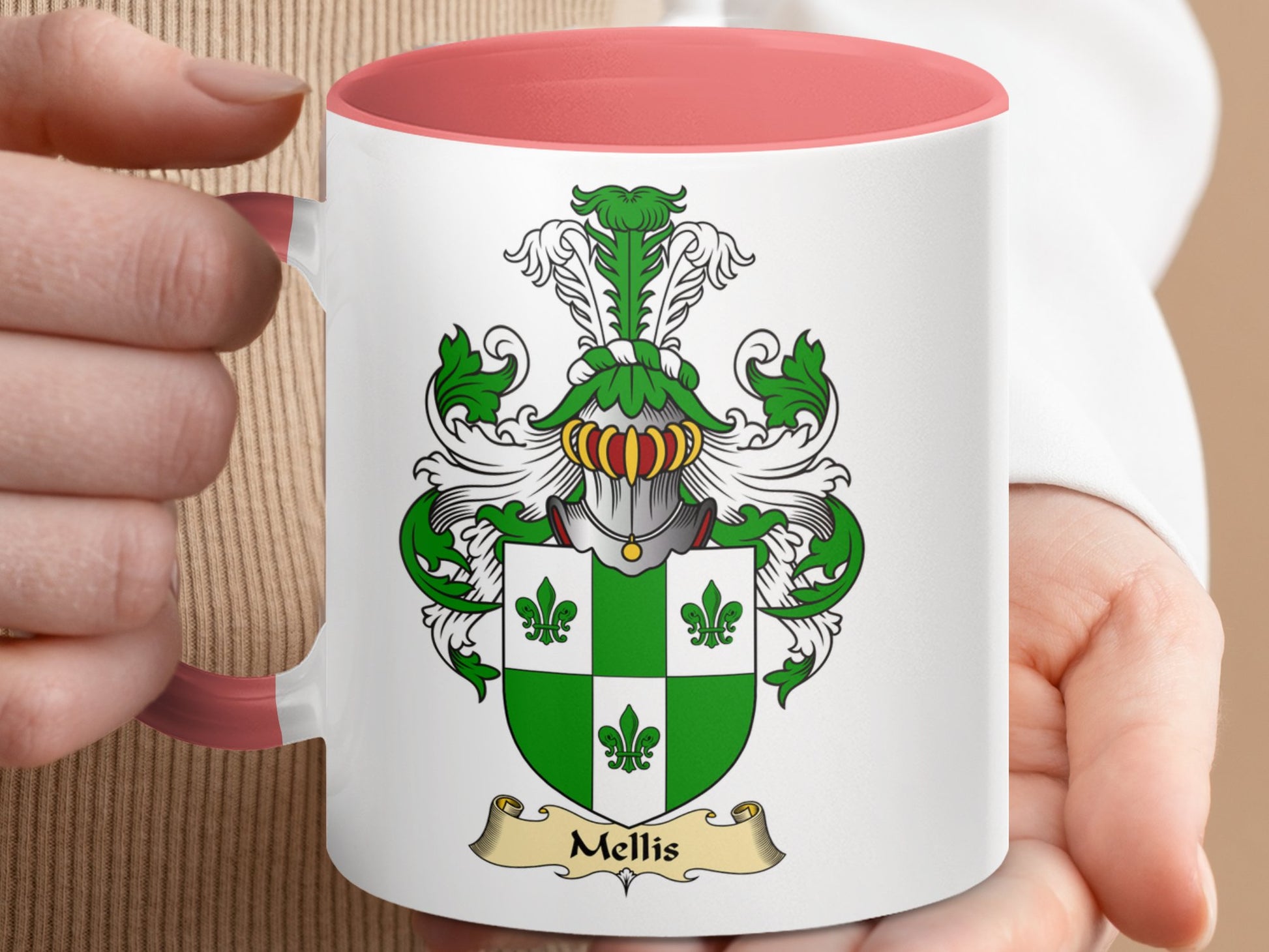 Mellis Scottish Clan Surname Coat of Arms Mug - Living Stone Gifts