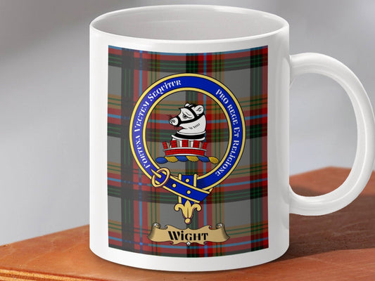 Wight Tartan Plaid Coat of Arms Mug product