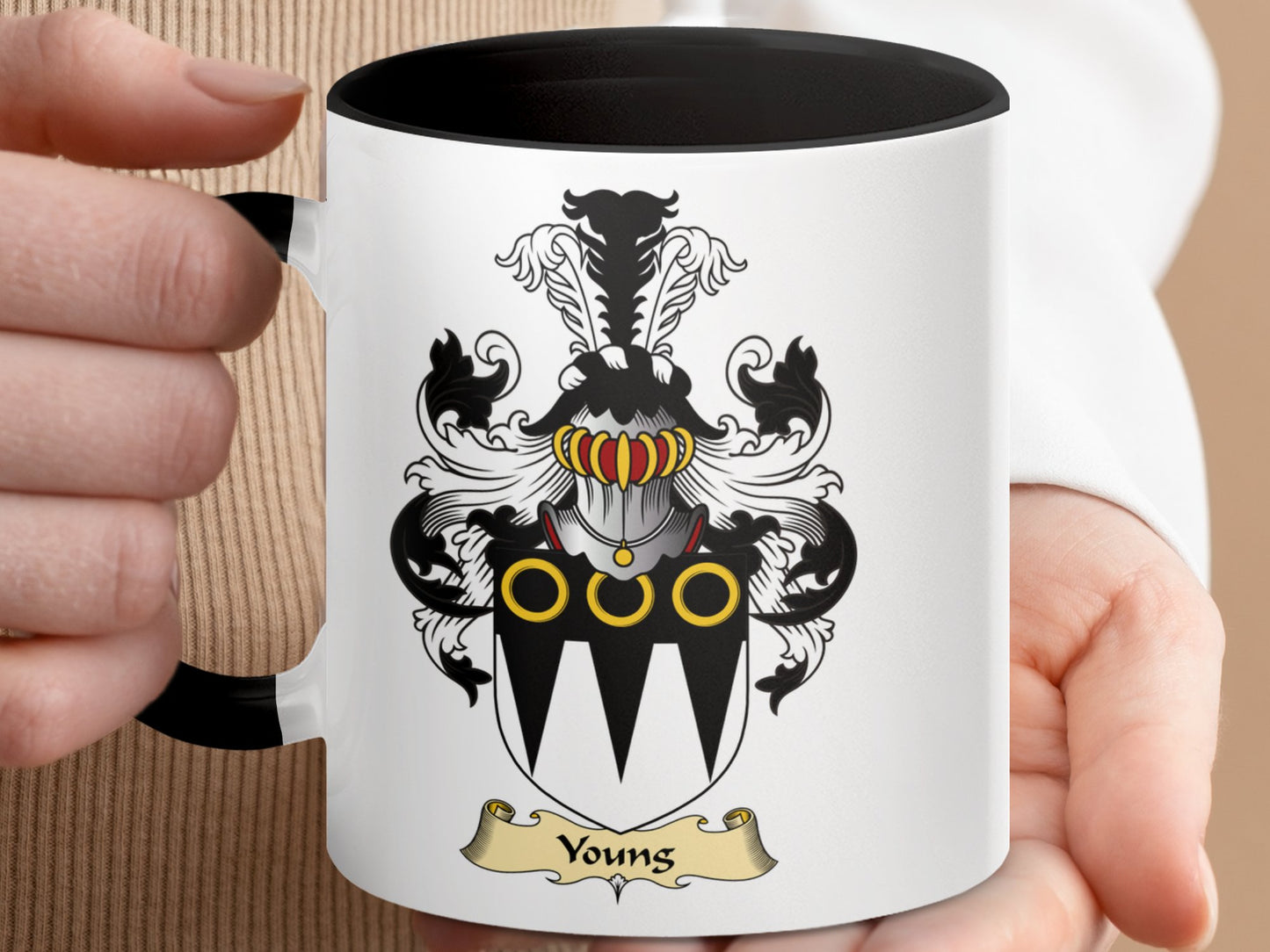 Clan Young Scottish Coat of Arms Mug - Living Stone Gifts