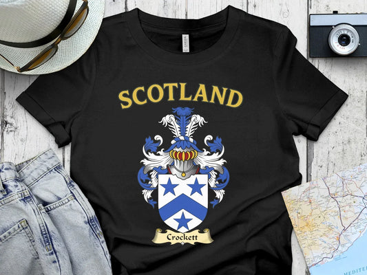 Scotland Crockett Crest Design Printed T-Shirt product