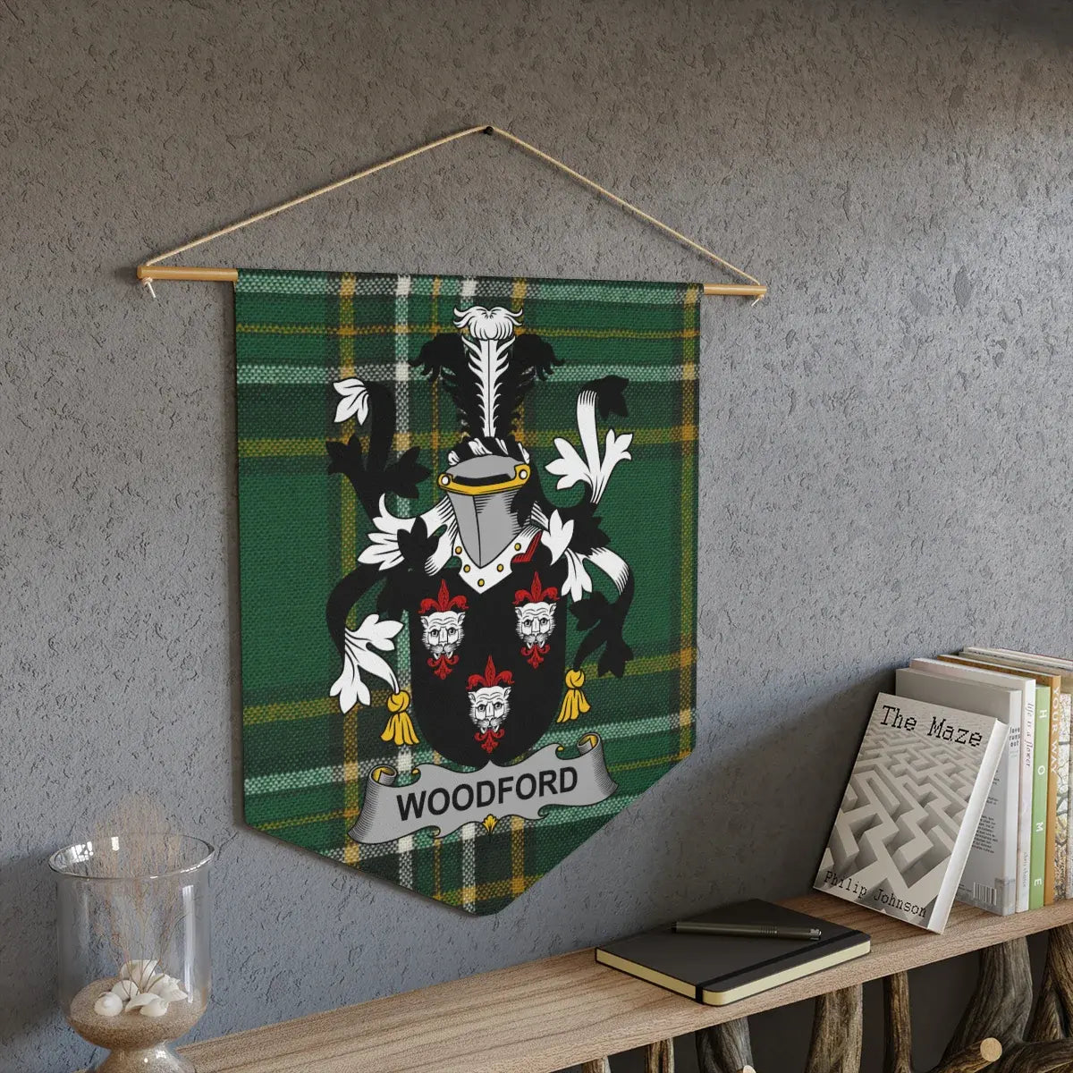 Family Crest Tartan Pattern Wall Hanging product