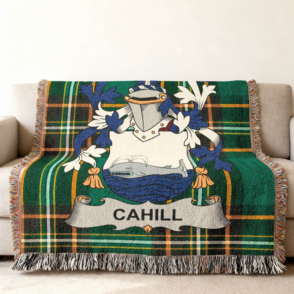 Cahill Clan Crest Tartan Plaid Pattern Throw product type