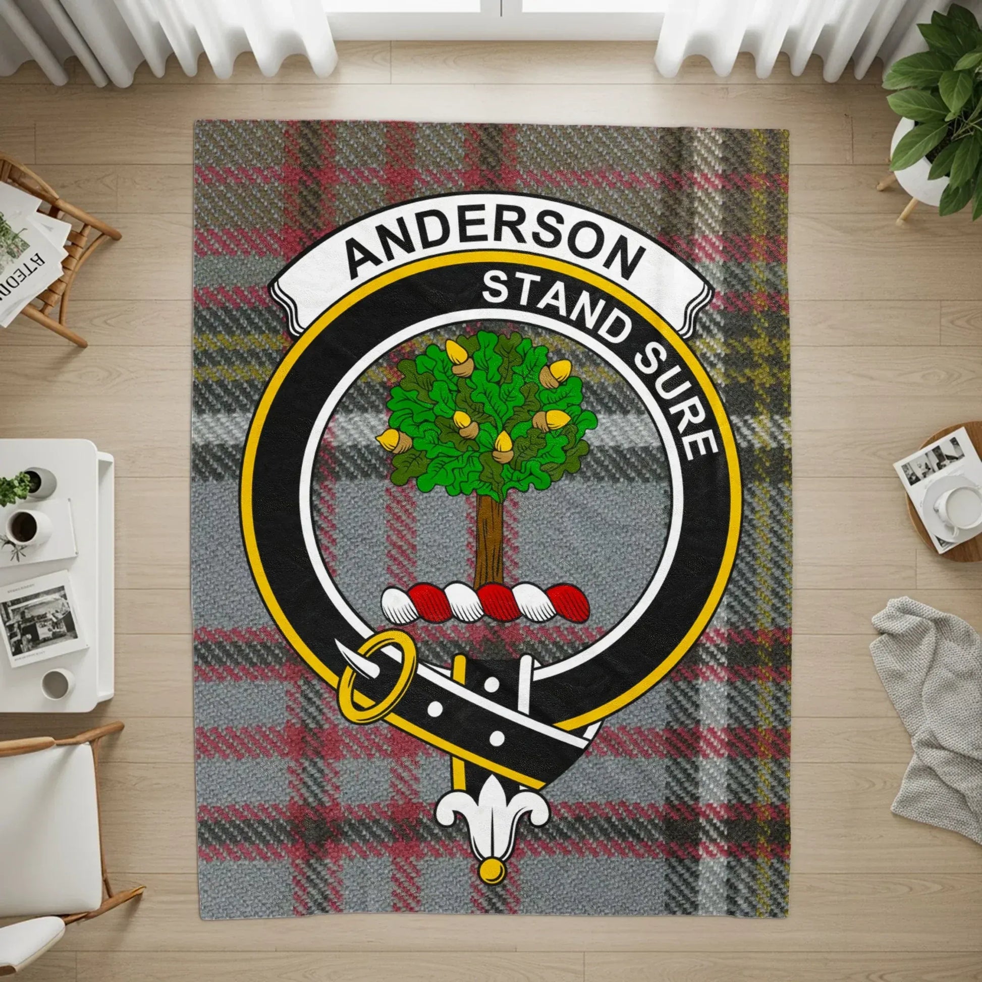 Anderson Stand Sure Tartan Pattern Rug product