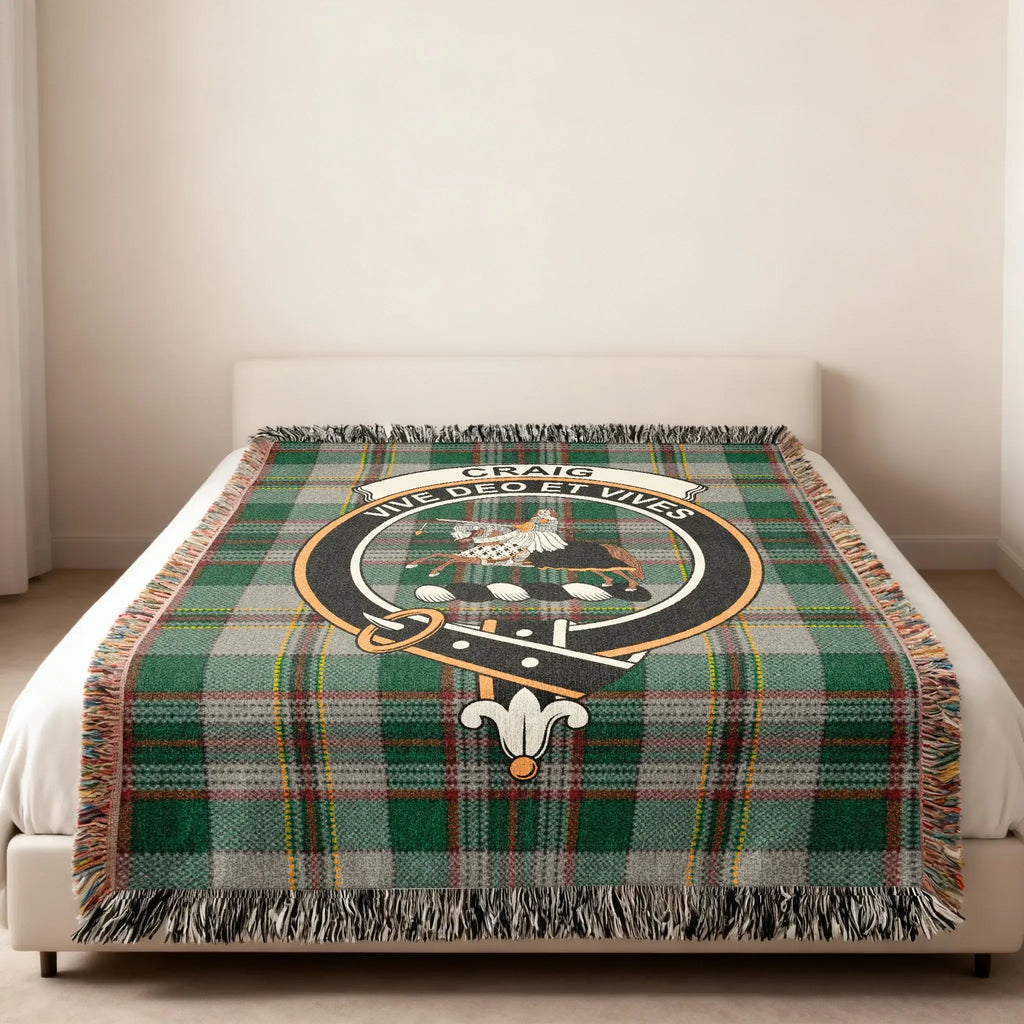 Craig Vive Deo Et Vives Green Tartan Blanket Product