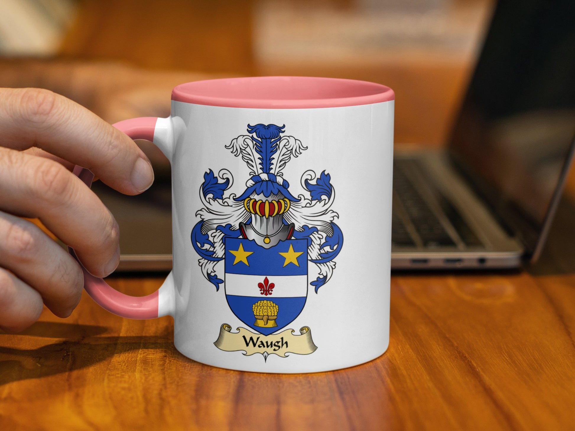 Clan Waugh Scottish Coat of Arms Mug - Living Stone Gifts