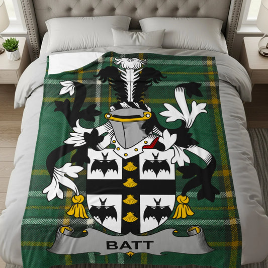 Batt Coat Of Arms Crest Vivid Print Blanket product type