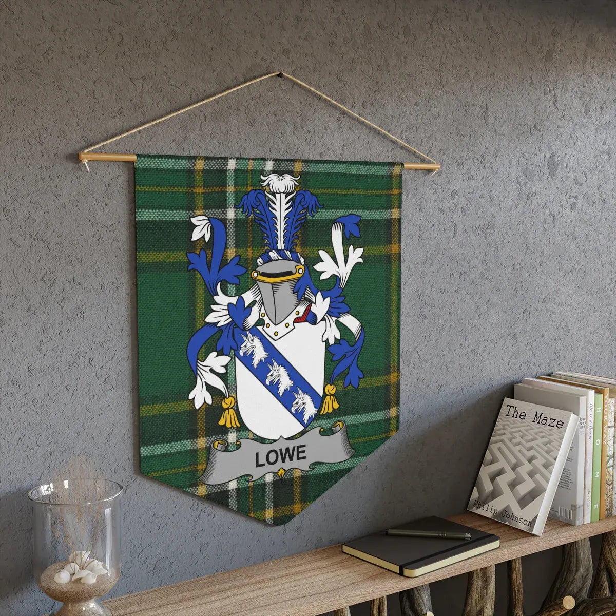Lowe Coat of Arms Tartan Display Banner product type