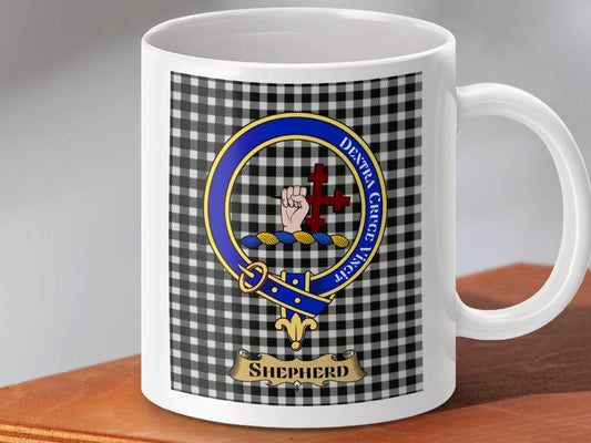 Denver check shepherd crest design ceramic mug product