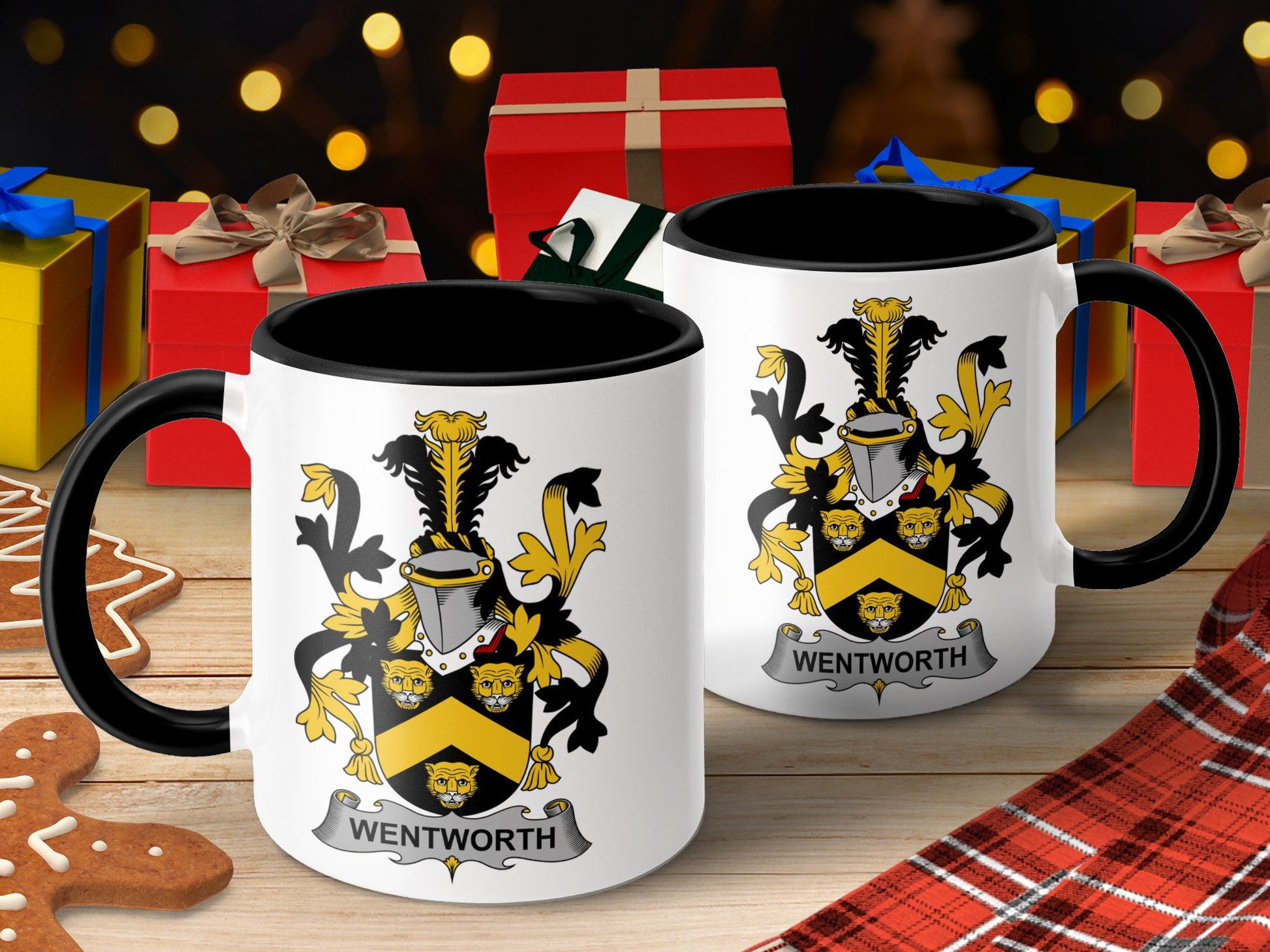 Wentworth Surname Irish Family Crest Mug - Living Stone Gifts