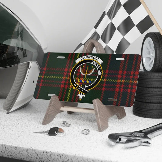 Carnegie Dreams Good Tartan License Plate product