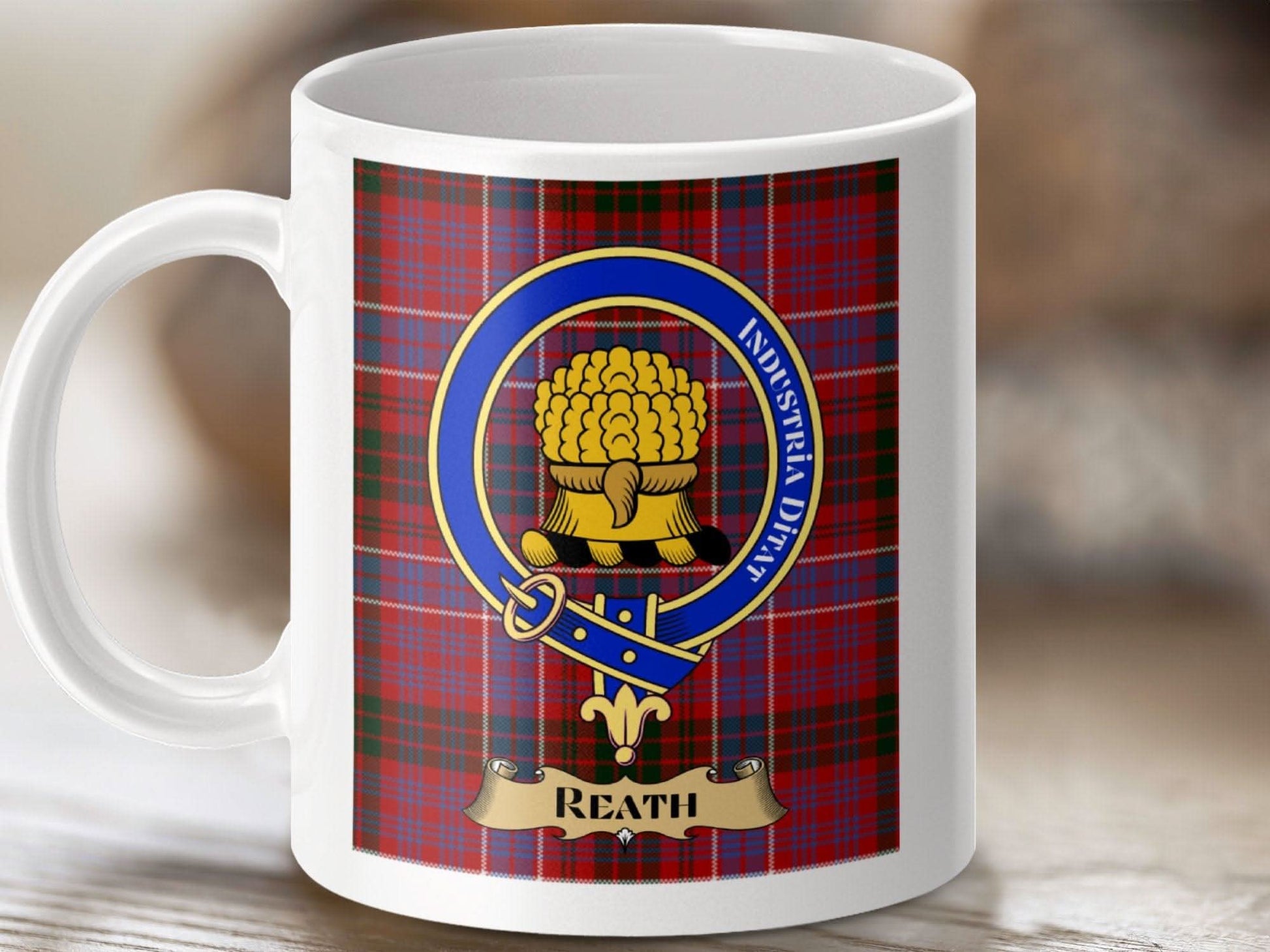 Scottish Tartan Clan Crest Mug for Reath Family product