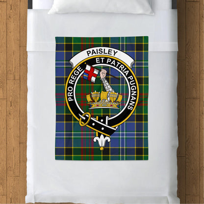 Scottish Clan Paisley Tartan Throw Blanket - Living Stone Gifts