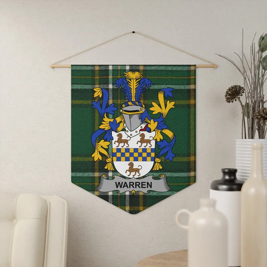 Warren Family Crest Tartan Wall Hanging product
