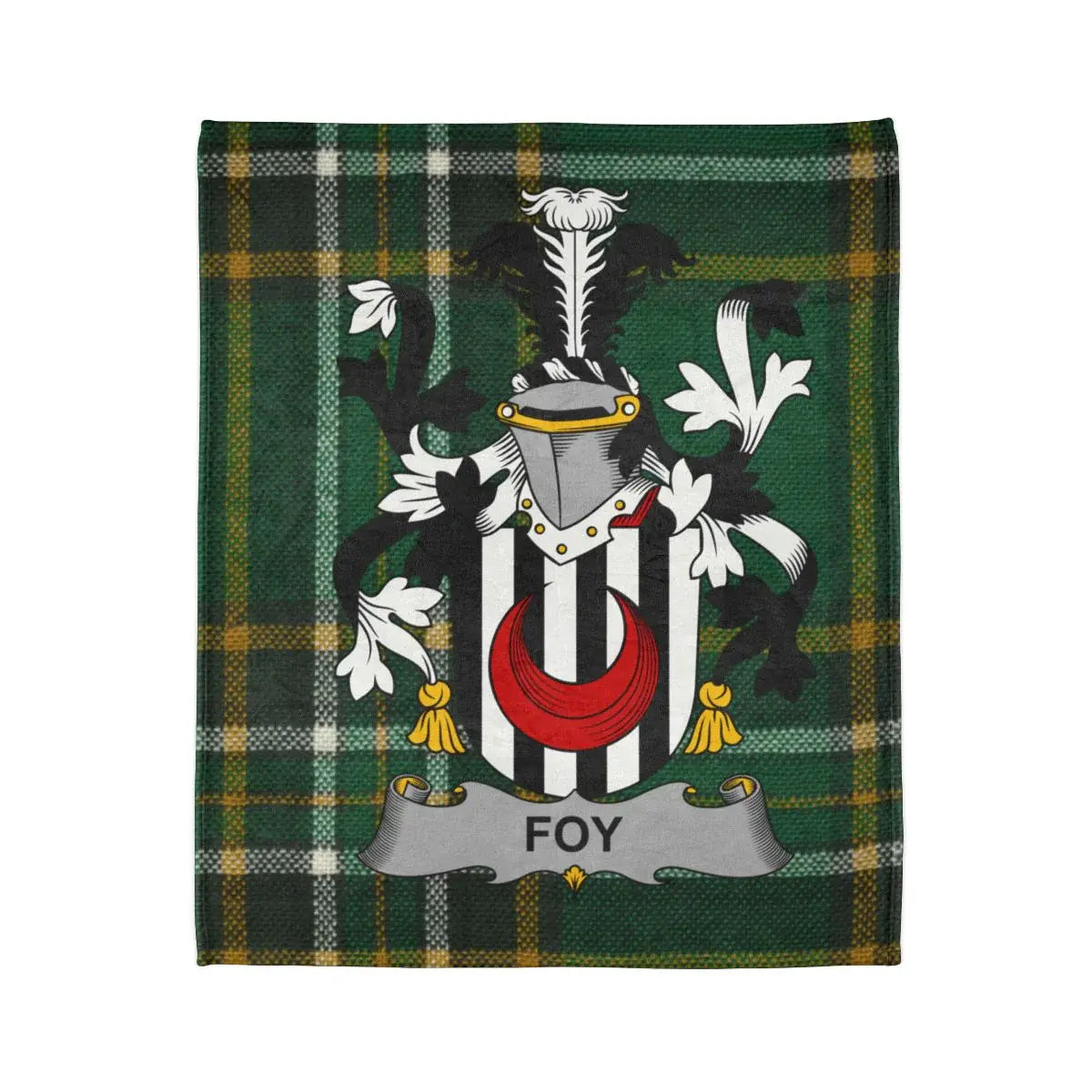 Foy Tartan Crest Blanket Perfect Accent Home product