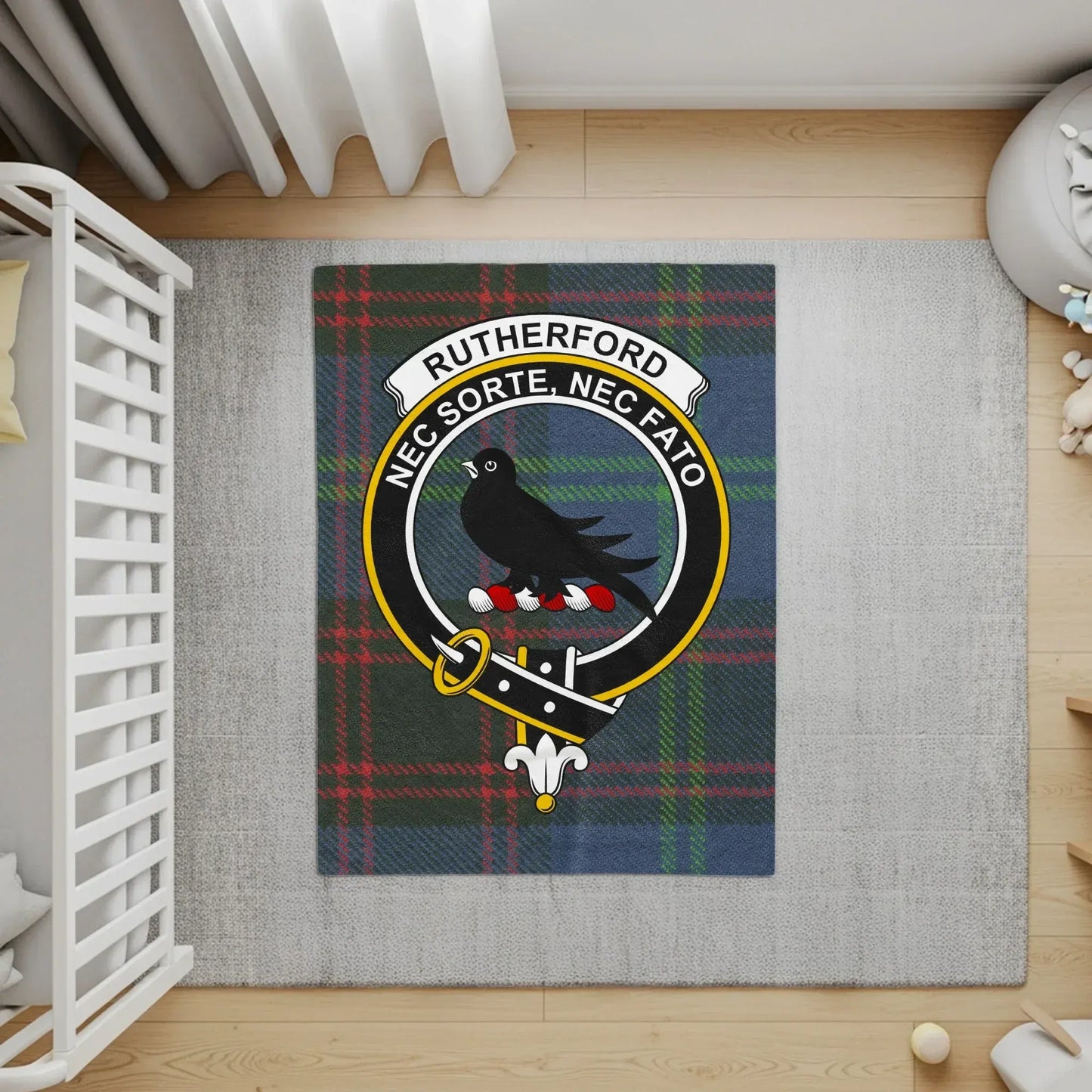 Rutherford Nec Sorte Nec Fato Crest design product type