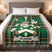 Flood Irish Woven Blanket | Family Crest Tartan Throw