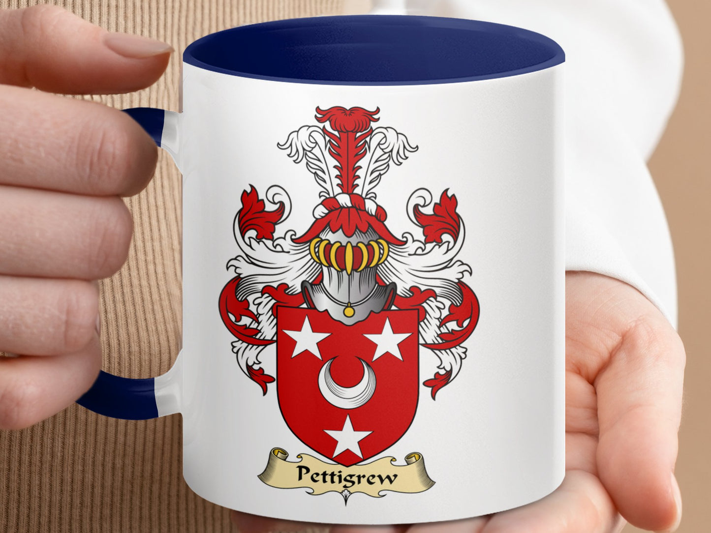 Pettigrew Scottish Coat of Arms Mug - Living Stone Gifts