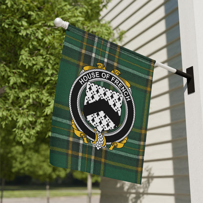 House of French Plaid Crest Outdoor Flag product