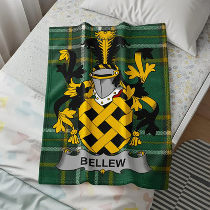 Custom Family Crest Plaid Blanket for Personalized product