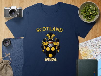 Scotland Laidlaw Crest Design Short Sleeve Shirt product type