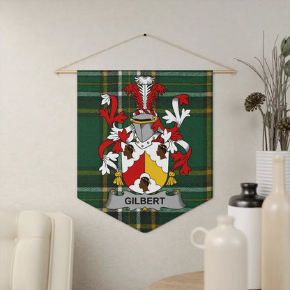 Gilbert Family Crest Tartan Wall Hanging product