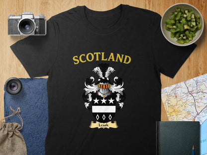 Official Scotland Leask Family Crest T-Shirt product type