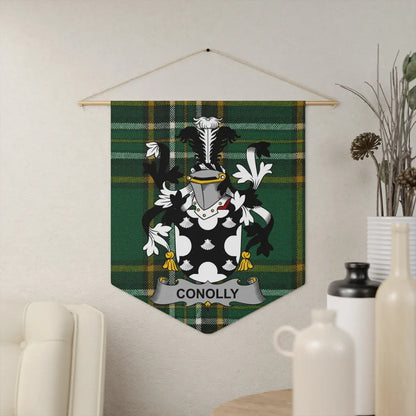 Conolly Family Crest Tartan Plaque Wall Art product