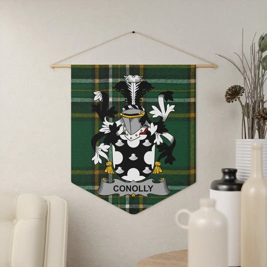 Conolly Family Crest Tartan Plaque Wall Art product