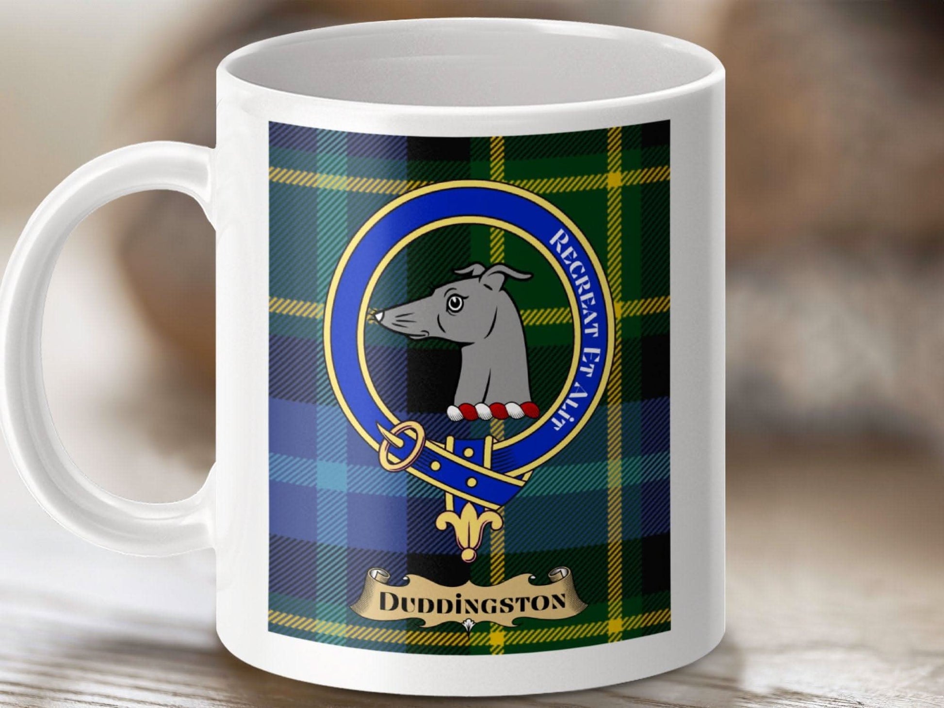 Duddingston Clan Crest Mug Scottish Heritage Product