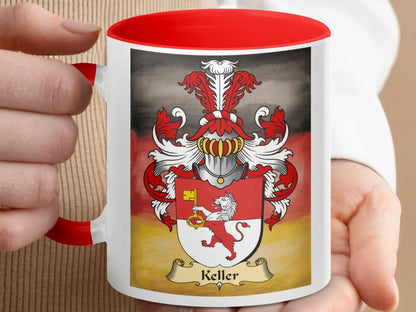Keller Family Crest Design Mug Unique Gift product