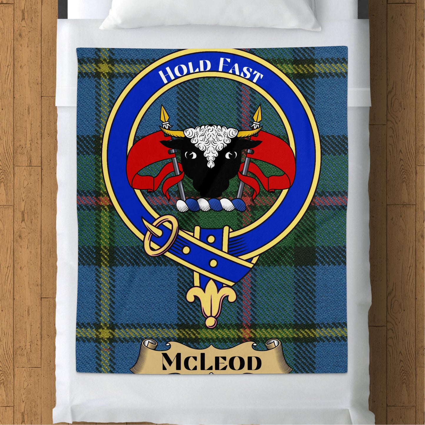 Scottish Clan McLeod Tartan Throw Blanket - Living Stone Gifts