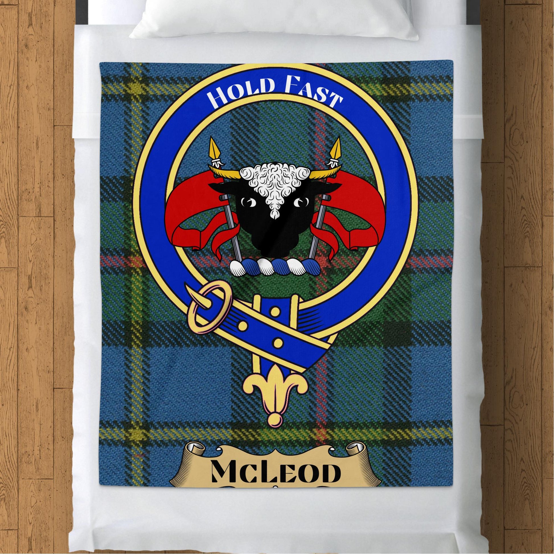 Scottish Clan McLeod Tartan Throw Blanket - Living Stone Gifts