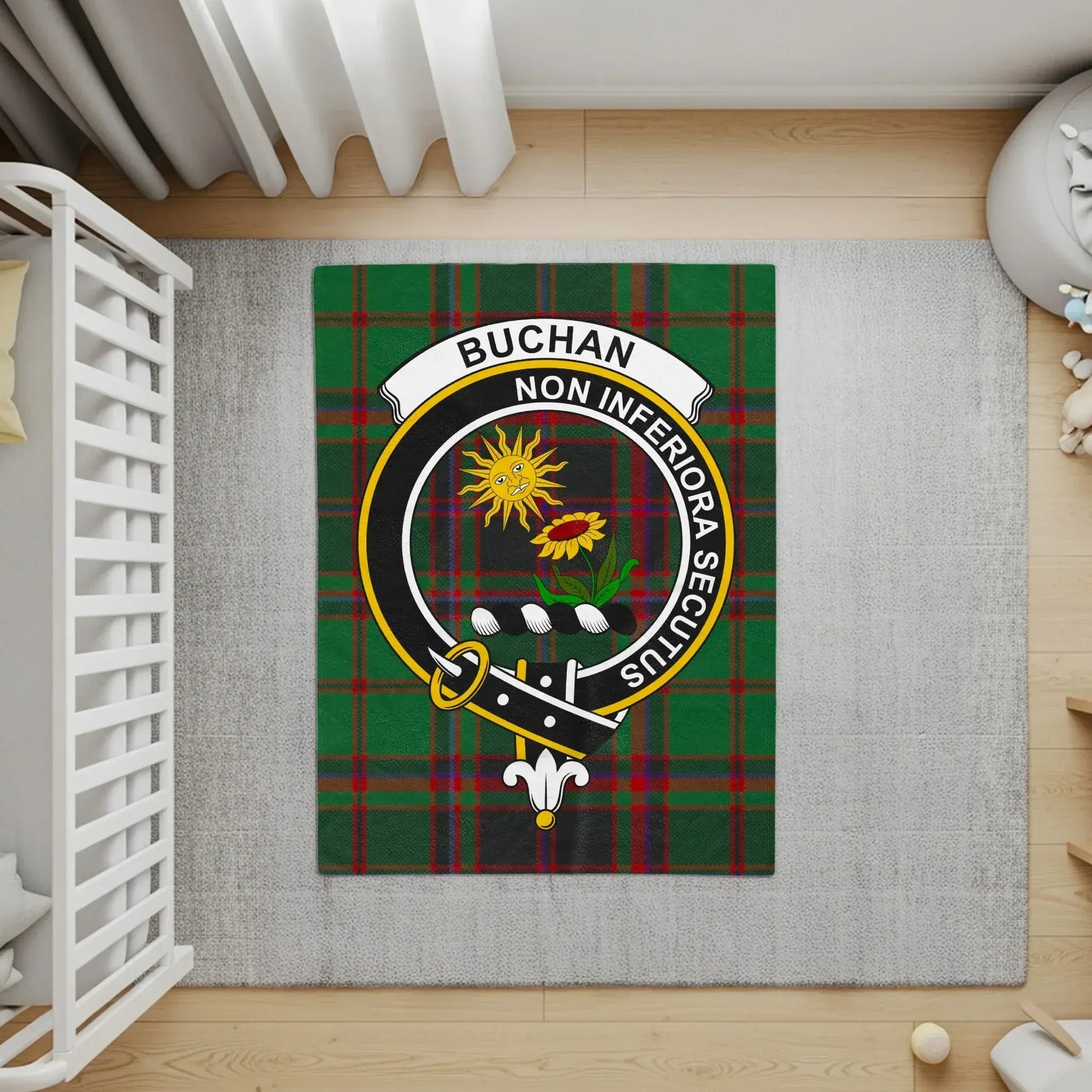Buchanan Non Inferiora Secundus Plaid Nursery Rug Product